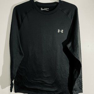 Under Armour Men's XXL/2TG/2EG ColdGear Base Layer Long Sleeve Crew (Black).